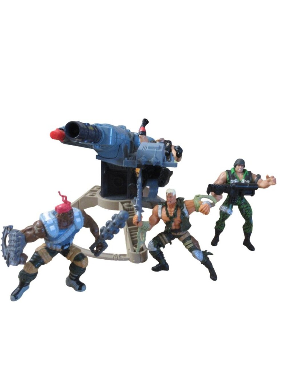 GI Joe Extreme Detonator Combat Cannon w/ SGT Savage & 3 Bonus Figures
